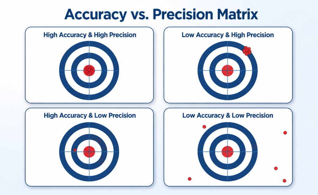 Accuracy Vs. Precision Matrix