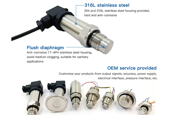 GPT431 Strain Gauge Flush Diaphragm Pressure Transmitter