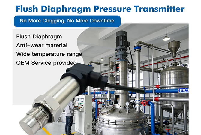 GPT431 Strain Gauge Flush Diaphragm Pressure Transmitter